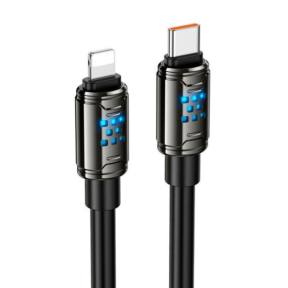 Кабель Hoco U143,Type-C-Lighting,27W,длина 1.2м,Black,BOX