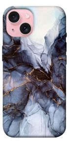 Чохол з картинкою Чорно-білий мармур для Apple iPhone 15 (6.1")