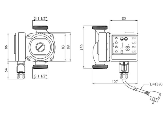 Циркуляционный насос Pumpman Star 25/60/130 Нmax 6 м Qmax 55 куб.м 45 Вт (CV034192) | Зображення 5