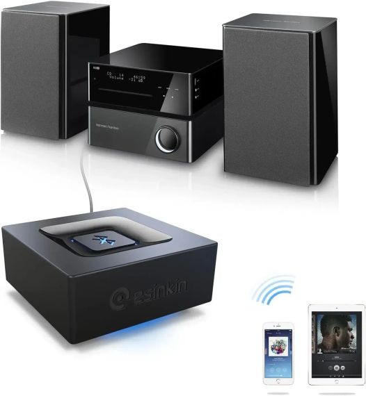 Аудіоадаптер Esinkin Bluetooth для колонок, стереосистем та ПК | Зображення 6