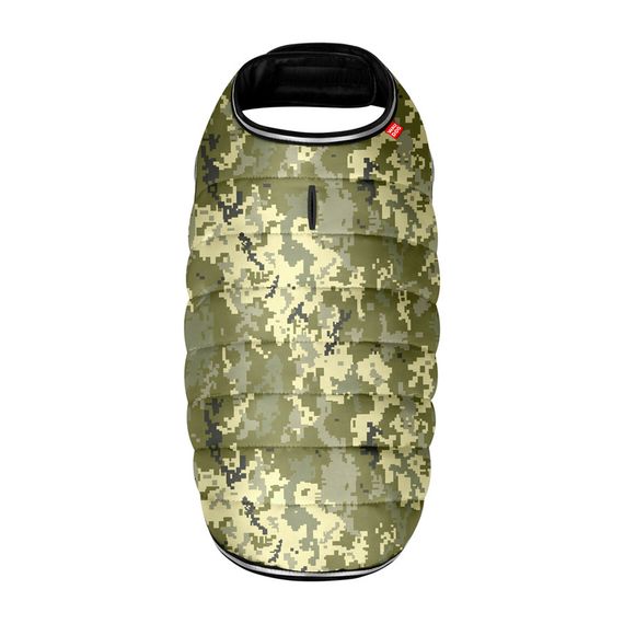 Курточка-накидка для собак WAUDOG Clothes, малюнок "Мілітарі", S, А 32 см, B 41-51 см, С 25-35 см | Зображення 2