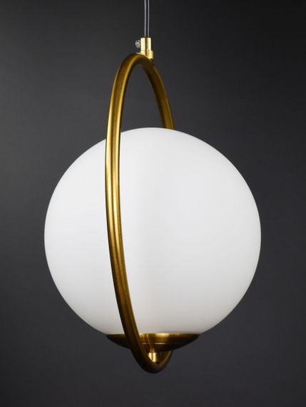 Люстра підвісна на 1 лампочку 26737 Латунь 40-150х30х30 см. | Зображення 2