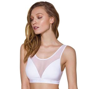 Топ с прозрачной вставкой Passion PS002 TOP S, white sexstyle