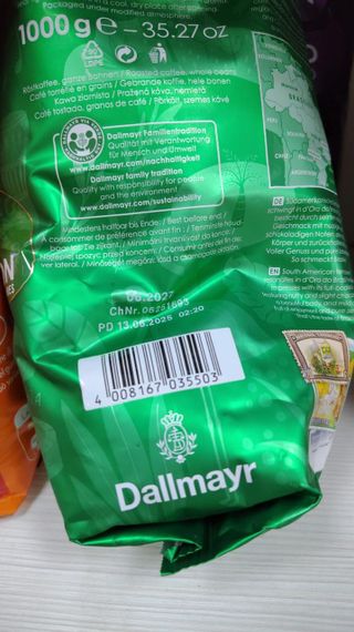 Кофе в зернах Dallmayr Crema d'Oro (1кг) Crema d'Oro do Brazil | Зображення 2