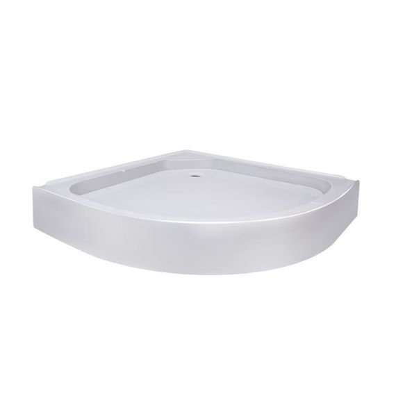 Lidz Душовий піддон KAPIELKA ST80x80x14 низький, напівкруглий, діаметр слива 52 мм | Зображення 2