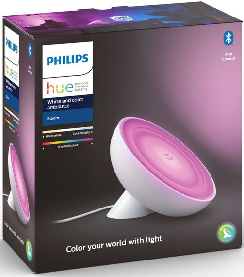 Philips Hue Настільна лампа Bloom, 2000K-6500K, Color, Bluetooth, з димером, біла (929002375901) | Зображення 8