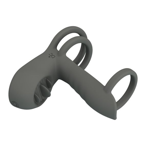 Насадка с вибрацией Pretty Love - MASTER RING GRAY, BI-040135-1 sexstyle | Зображення 7