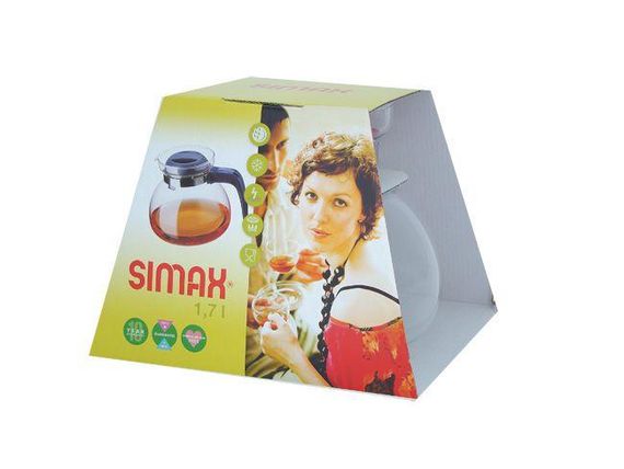 Заварочный чайник стеклянный 1.7 л Simax Svatava 3902 заварник для чая и трав | Зображення 2