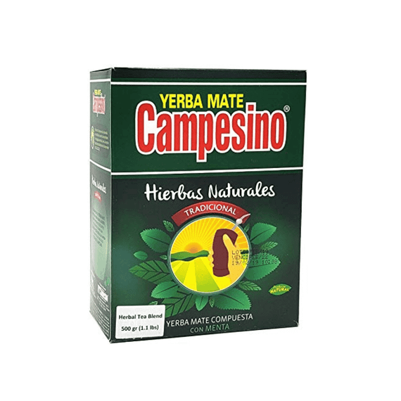 Традиційні натуральні трави чай Йерба Мате з м'ятою  Yerba Mate 100г Campesino 7840009650096-1 | Зображення 1