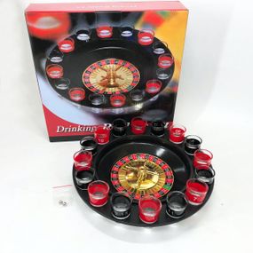 Алкогольна рулетка з чарками ігровий набір "П'яна рулетка" 16 чарок, Гра для розваг на вечірці ED-68