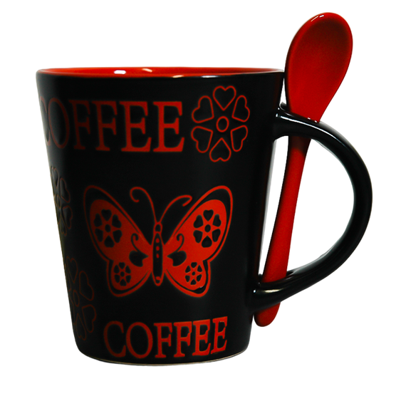 Чашка Краски ночи с ложкой VT-C-258360 Vittora 360мл | Зображення 4