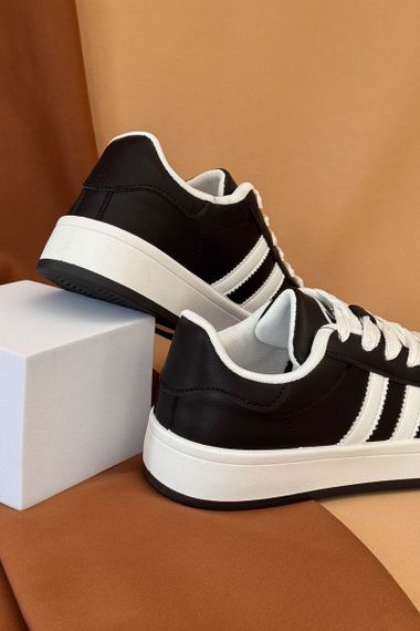 Кеди жіночі, колір чорно-білий, 248RJH100-4 | Зображення 3