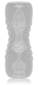 Мастурбатор Dorcel Double OO, двосторонній, два рельєфи sexstyle