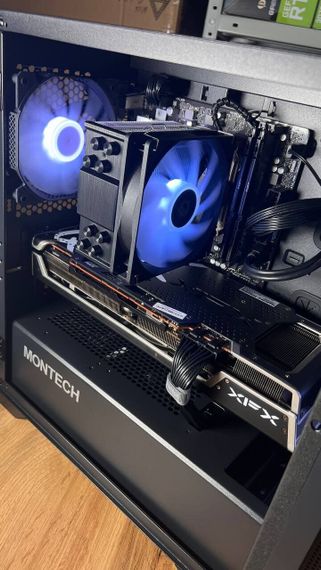 Збірка під замовлення: ігровий ПК Montech Air 100 ARGB Tower / AMD Ryzen 5 8400F (6 (12) ядер по 4.2 - 4.7 GHz) / 32 GB DDR5 / 1000 GB SSD M.2 / AMD Radeon RX 6800, 16 GB GDDR6, 256-bit / 750W б/в | Зображення 5
