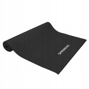 Килимок (мат) для йоги та фітнесу Springos PVC 4 мм YG0034 Black