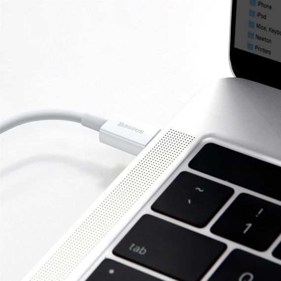 Дата кабель USB-C to Lightning 1.0m 20W Superior Series White Baseus (CATLYS-A02) | Зображення 7