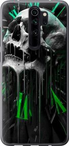 Чехол на Xiaomi Redmi Note 8 Pro Череп-часы "4100u-1783-17620"