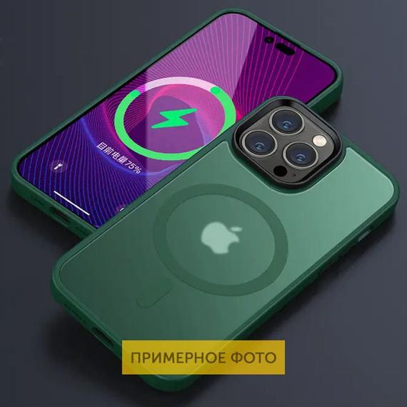 TPU+PC чохол Metal Buttons with MagSafe Colorful для Apple iPhone 16 Pro (6.3") | Зображення 1