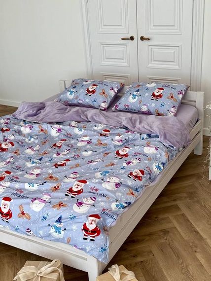 Постільна білизна євро Dushka Home Сатин Плюш 21365 200х220 см | Зображення 3