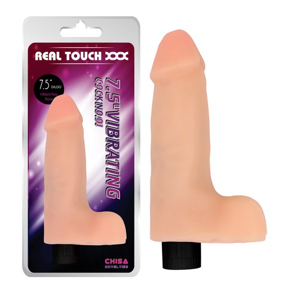 Вібратор - Real Touch XXX 7.5" Vibrating Cock No.01 Sex Aura