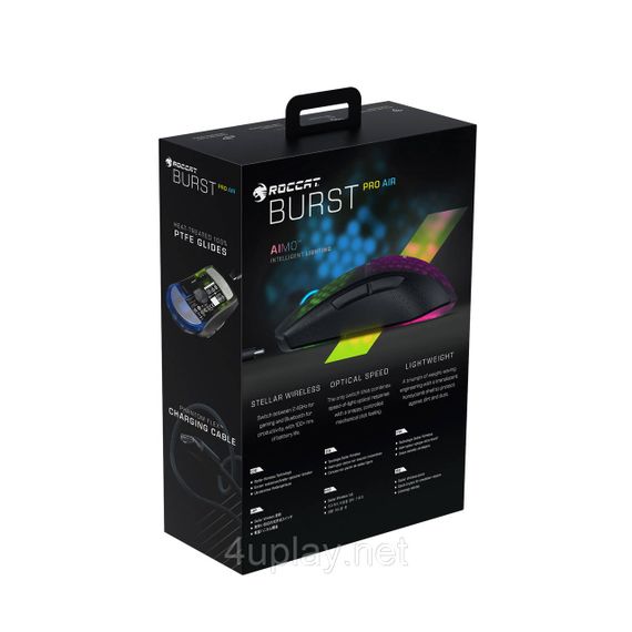 Бездротова комп'ютерна миша ROCCAT Burst Pro Air Black | Зображення 1