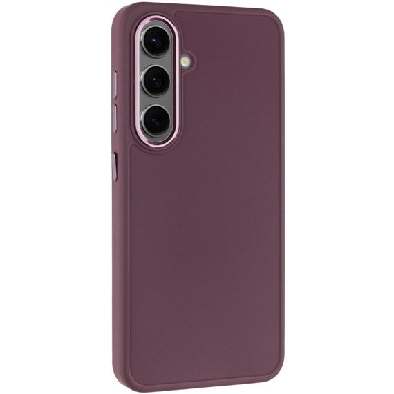 TPU чохол Bonbon Metal Style для Samsung Galaxy S24+ / S25+ Бордовий / Plum