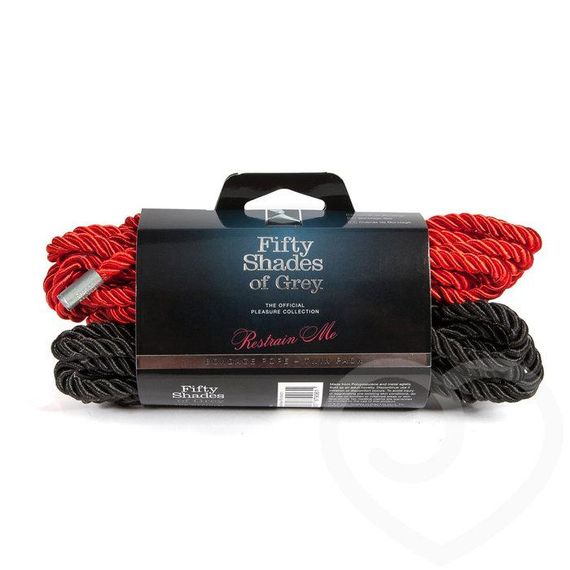 Набір мотузок для бондажа "Зв'яжи мене", Черный / Красный | Зображення 6