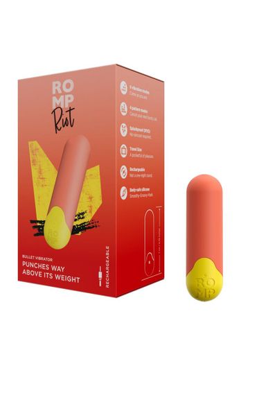 Потужна віброкуля Romp Riot Light orange Sex Aura | Зображення 5