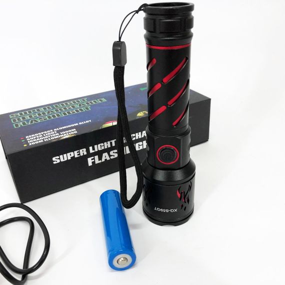 Пилозахищений ліхтар, Потужний ліхтарик для дому із зарядкою, Надпотужний ліхтар лід FQ-51 | Зображення 7