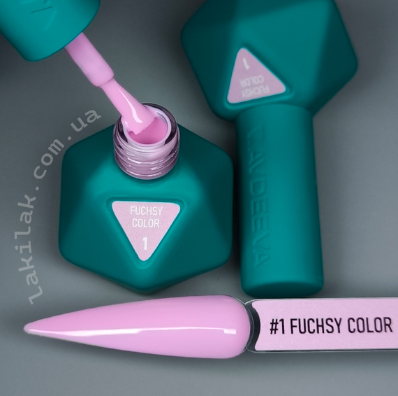Гель-лак Victoria Avdeeva Fuchsy Color №1 (ніжний рожевий з лавандовим підтоном) 12 мл HEMA & TPO FREE