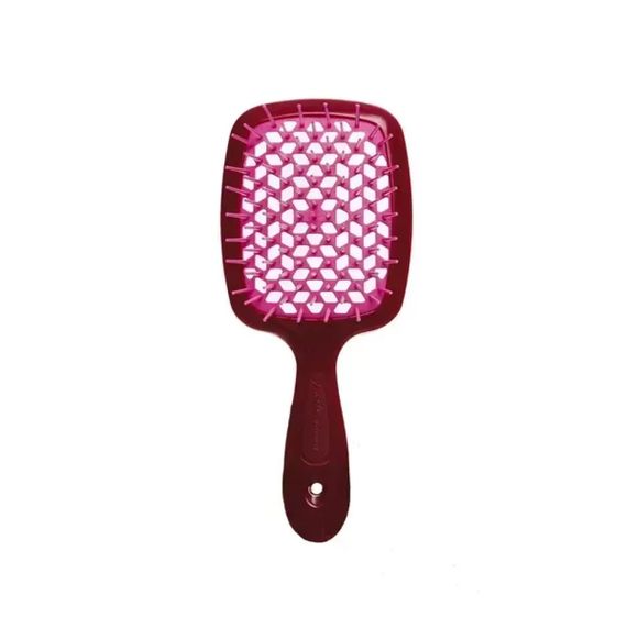 Гребінець для волосся Janeke 1830 Superbrush The Original Italian 86SP226BOR Бургундія з рожевим
