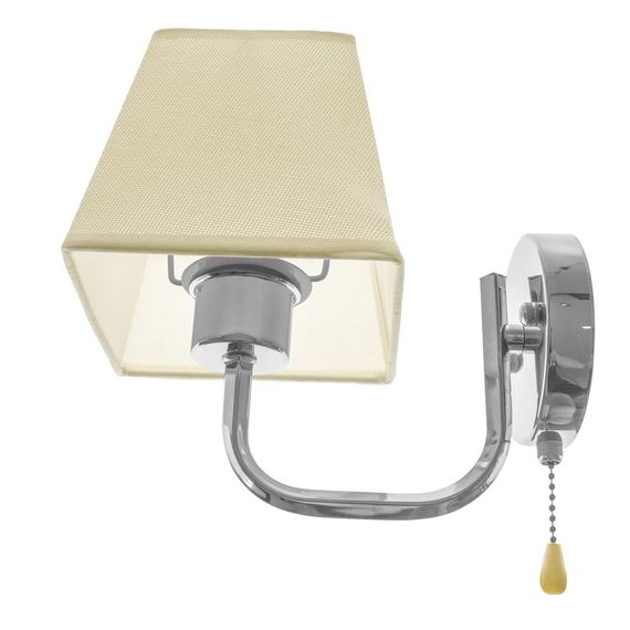 Бра настенное накладное с абажуром BKL-653W/1 E27 CH | Зображення 1