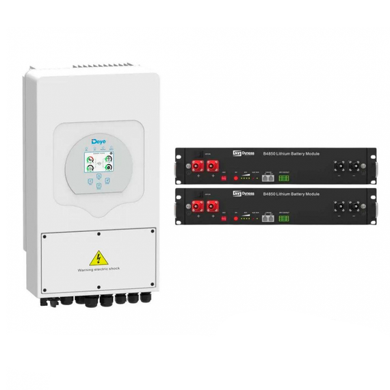 Комплект резервного питания, инвертор Deye 6 кВт SUN-6K-SG03LP1-EU WiFiи 2 АКБ DYNESS B4850 LiFePo4 50 Aч | Зображення 5