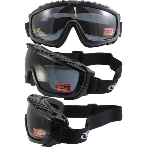 Окуляри захисні з ущільнювачем Global Vision Ballistech-1 (smoke) Anti-Fog, чорні | Зображення 3