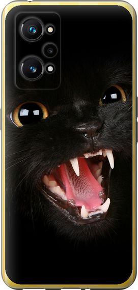 Чехол на Realme GT Neo 3T Чёрная кошка "932u-2960-17620"