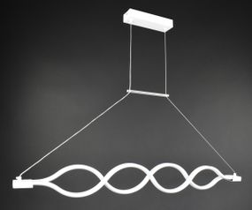 Люстра світлодіодна підвісна LED світильник для квартири на стелю лед 27438 Білий 30-110х6х102 см.