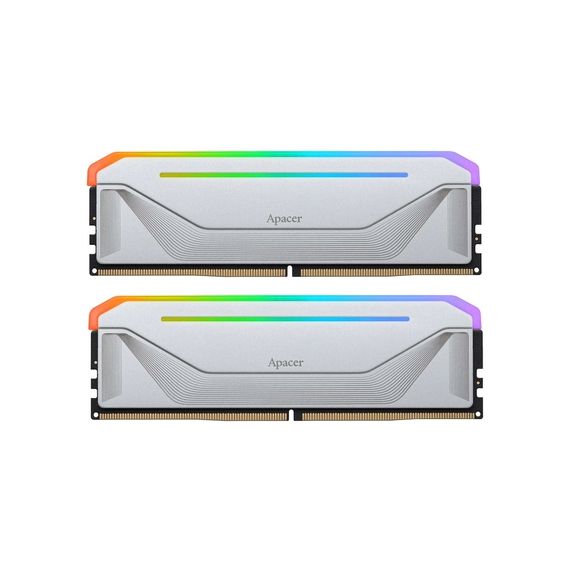 Модуль пам'яті для комп'ютера DDR5 32GB (2x16GB) 5600 MHz NOX RGB Silver Apacer (AH5U32G56C522NWAA-2)