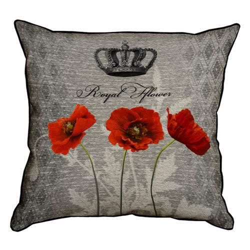 Подушка з мішковини Royal flower 45x45 см (45PHB_BOT033_SE)