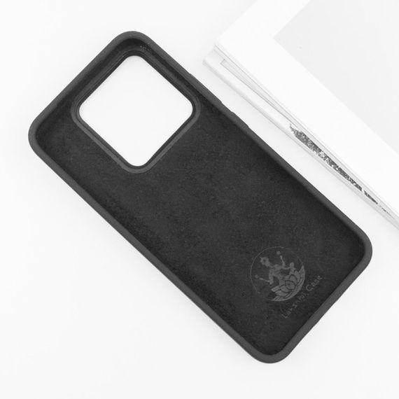 Чехол Silicone Cover Lakshmi (AAA) для Xiaomi Redmi Note 13 5G Черный / Black | Зображення 3
