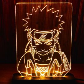 Акриловий світильник-нічник Наруто 2 жовтий tty-n000138