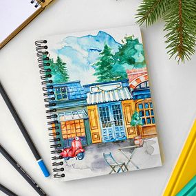 Скетчбук Будиночок та стіл 18x21 см (BDP_23S021)