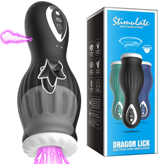 Мастурбатор Dragon Lick (Лизання) Babydoll Універсальний. Чорний 970-4 (MY017-A) | Зображення 1