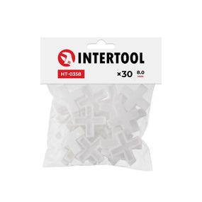 Набір дистанційних хрестиків для плитки 8.0 мм, 30 од. INTERTOOL HT-0358