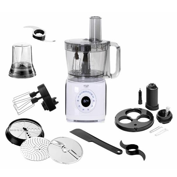 Кухонний комбайн 12в1 ADLER AD 4224 POLAND з насадками блендер міксер подрібнювач терка шатківниця | Зображення 3