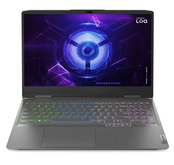Игровой ноутбук Lenovo LOQ 15IRH8 / 15.6" (1920x1080) IPS / Intel Core i5-12450H (8 (12) ядер по 3.3 - 4.4 GHz) / 16 GB DDR5 / 480 GB SSD / nVidia GeForce RTX 4050, 6 GB GDDR6, 96-bit / WebCam б/у | Зображення 1