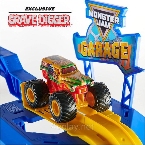 Spin Master Monster Jam Garage Playset and Storage. Гараж и трек для монстр-траков с лифтом, светом и звуками | Зображення 5