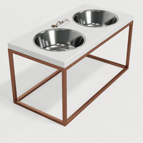 Миски на подставке для средних и больших собак Hollky Base L (2 × 0,95 л) BL-422120-GLWH | Зображення 4