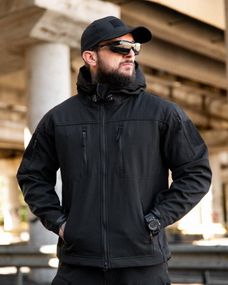 Міська тактична куртка MAXIMUS софтшел black ПП7980