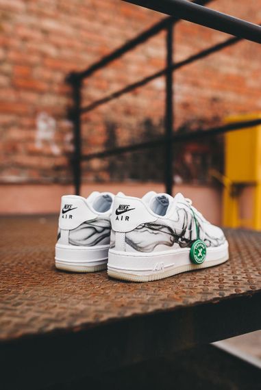 Кросівки чоловічі N-ike Air Force 1 Skeleton White | Зображення 5