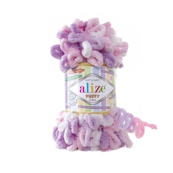 Пряжа ALIZE PUFFY COLOR 6051 алізе пуффі колор